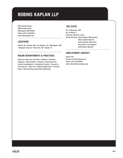 Robins Kaplan llp