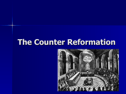 The Counter Reformation