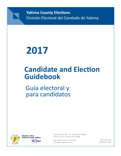 Candidate and Election Guidebook