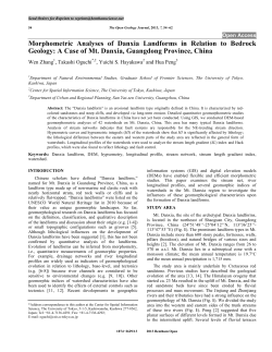 Morphometric Analyses of Danxia Landforms in Relation to Bedrock