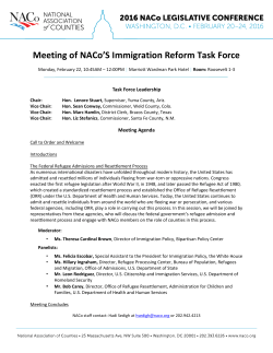 Meeting Agenda and Guest Speaker Bios