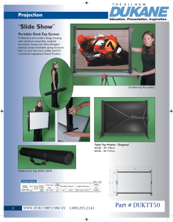 Dukane - TableTop Screens - AV-iQ