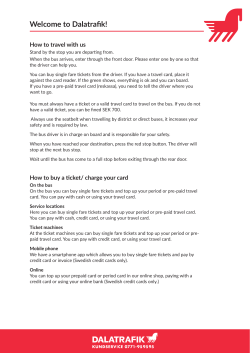 English - Dalatrafik