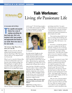 Tiah Workman: Living the Passionate Life