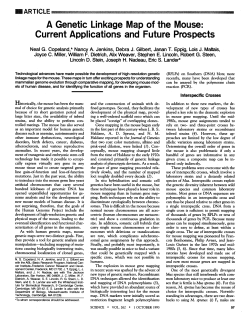 A Genetic Linkage Map of the Mouse: Current Applications and