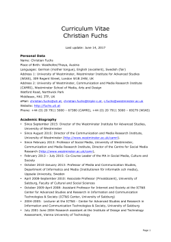 here - Christian Fuchs - Unified Theory of Information