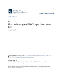 How the War Against ISIS Changed International Law