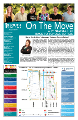 August - City of South Salt Lake