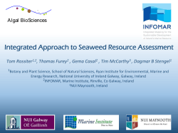 Integrated Approach to Seaweed Resource Assessment