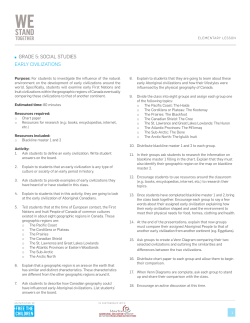 grade 5: social studies early civilizations