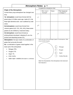 Atmosphere Notes: p. 1 - Fredericksburg City Schools