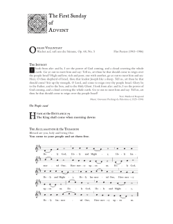 Service Leaflet - Christ Church Cathedral