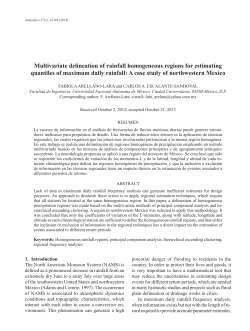 Multivariate delineation of rainfall homogeneous regions for