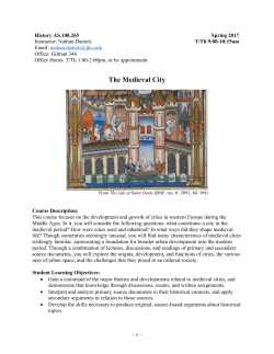 The Medieval City - History