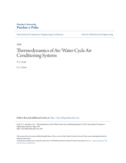Thermodynamics of Air/Water-Cycle Air - Purdue e-Pubs