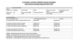 Pupil Premium Strategy Statement 2017