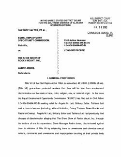 EEOC v. SHOE SHOW OF ROCKY MOUNT, INC.