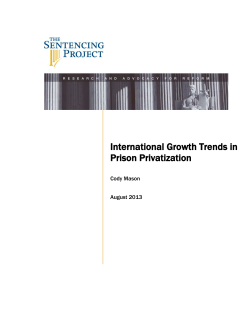 Sentencing Project. The Sentencing Project is a national non