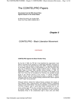 The COINTELPRO Papers