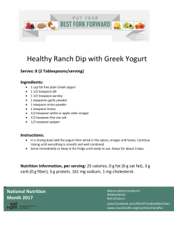 Healthy Ranch Dip with Greek Yogurt