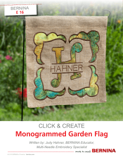 Monogrammed Garden Flag