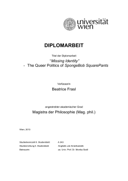 diplomarbeit - E-Theses