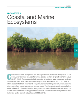 Coastal and Marine Ecosystems