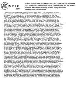 Thesis: Poe uses symbolism to unfold this gripping tale of