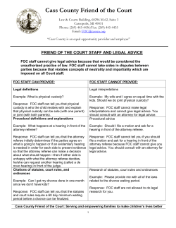 Legal Advice - Cass County Michigan