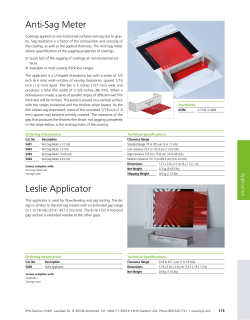 Anti-Sag Meter Leslie Applicator