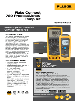 Fluke Connect 789 ProcessMeter/ Temp Kit
