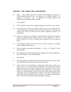 chapter 4 : test under free acceleration