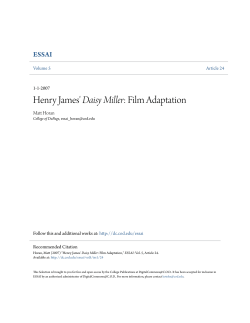 Henry James` Daisy Miller: Film Adaptation