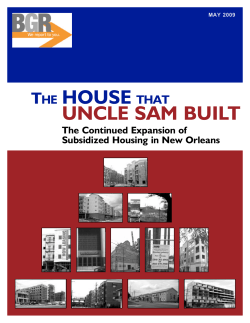 The House that Uncle Sam Built: The Continued Expansion of
