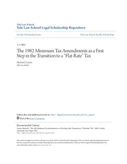 The 1982 Minimum Tax Amendments as a First Step in the