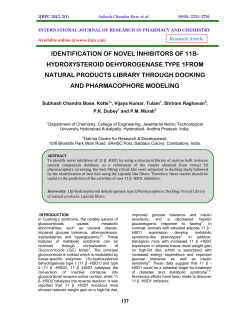 identification of novel inhibitors of 11b