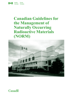 Canadian NORM Guidlines