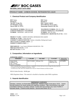 PRODUCT NAME: CARBON DIOXIDE, REFRIGERATED LIQUID 1