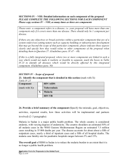 22 SECTIONS IV &ndash; VIII: Detailed information on each component of