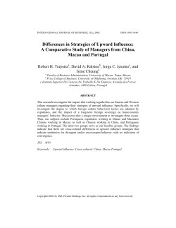 Differences in Strategies of Upward Influence