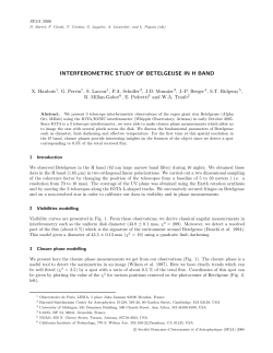interferometric study of betelgeuse in h band