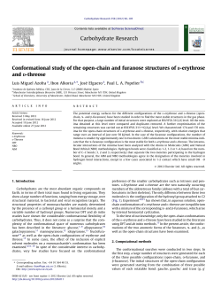 Conformational study of the open-chain and furanose structures of d