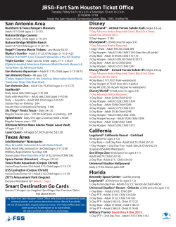 JBSA-Fort Sam Houston Ticket Office