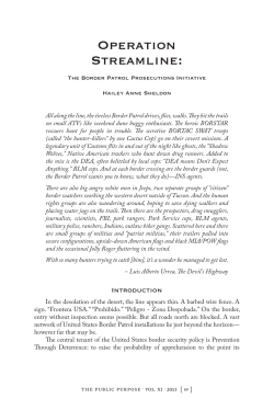 Operation Streamline - American University