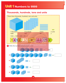 Numbers to 9999 - Macmillan English