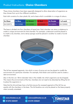 Product Instructions: Choice Chambers