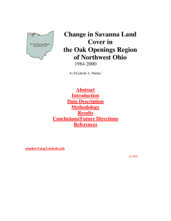 Elizabeth A. Mather - Change in Savanna Land Cover in the Oak
