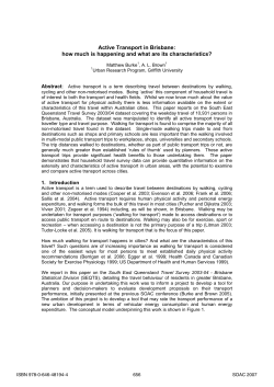 Active Transport in Brisbane: How Much is