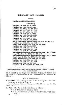 Judiciary Act 1903-1960 (Commonwealth)