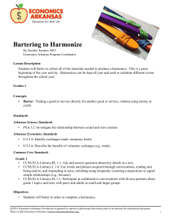 Bartering to Harmonize